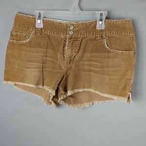 Abercrombie &Fitch Distressed Short Brown Corduroy